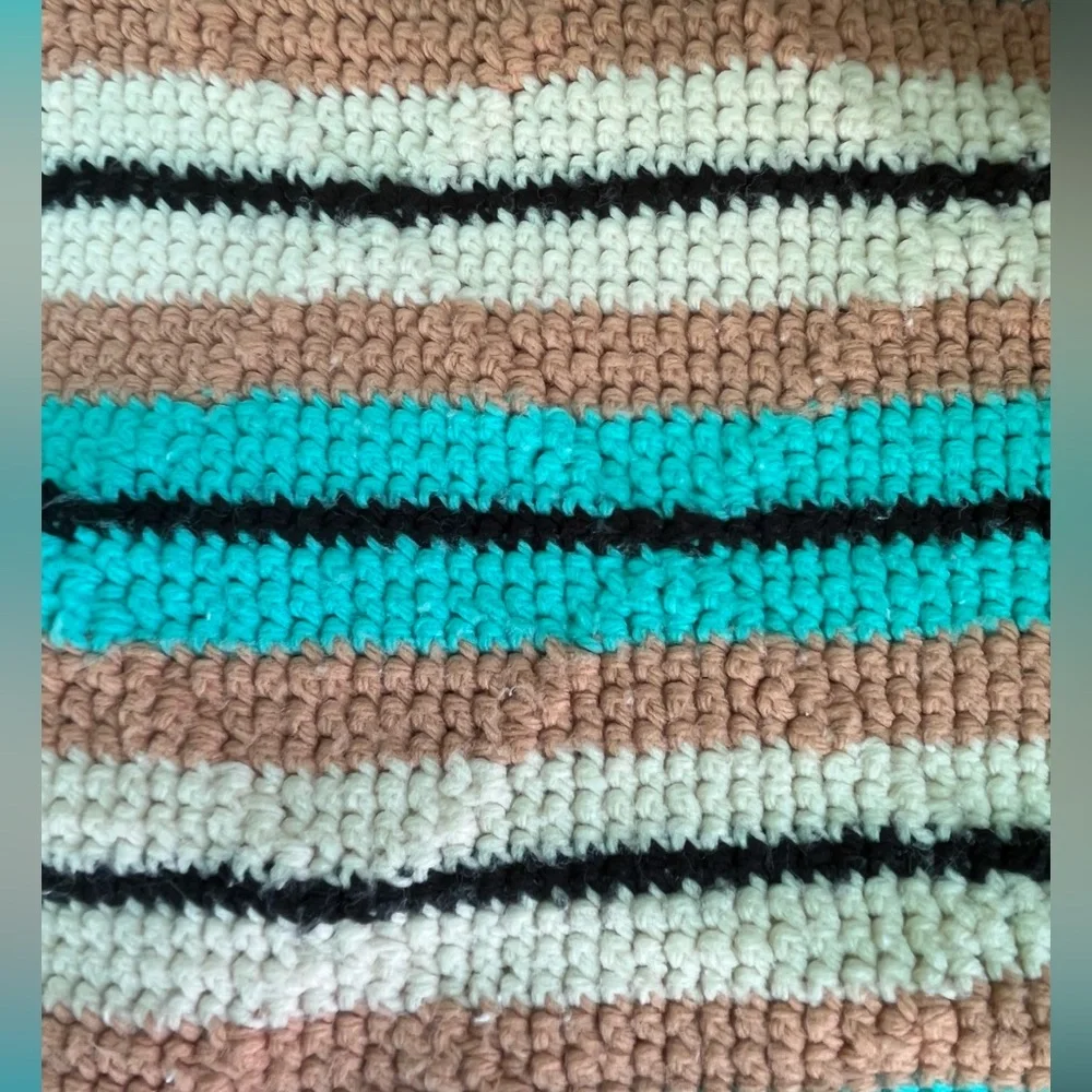 Vintage Handmade Crocheted Blanket